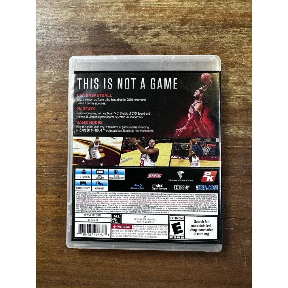 NBA 2K17 Standard Edition - PlayStation 3 CIB Disk Is Mint